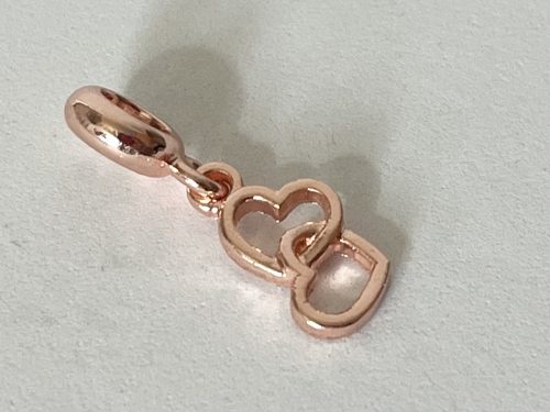 Charm Szív Rose Gold