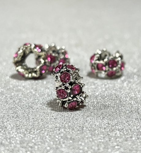 Köztes karika - pink 5x12mm