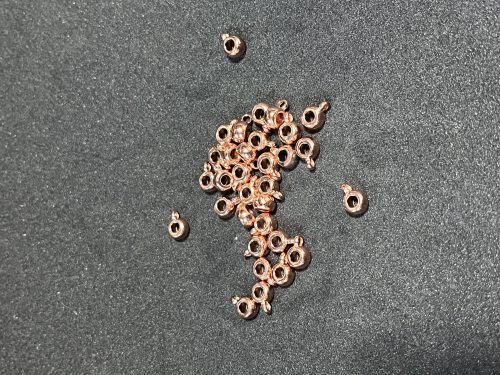 Charm tartó 5mm rose gold