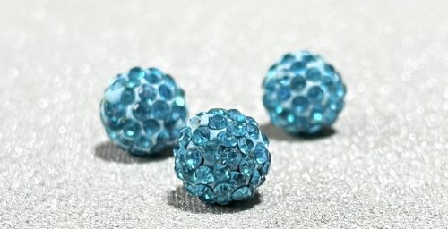 Shamballa Gyöngy 10mm - Kék