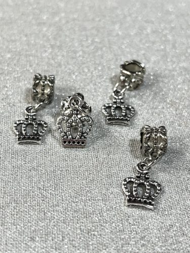 Charm korona 10x8mm 3db-os szett