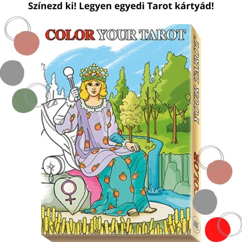 Color Your Tarot Nagy Aránum Jóskártya - Színezd Ki!